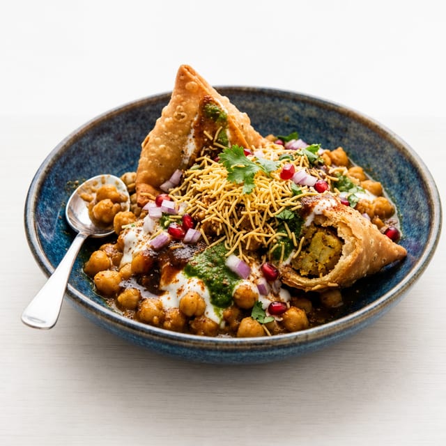 Samosa Chaat.