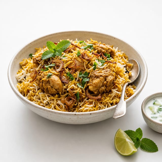 Chicken Biryani Boneless.