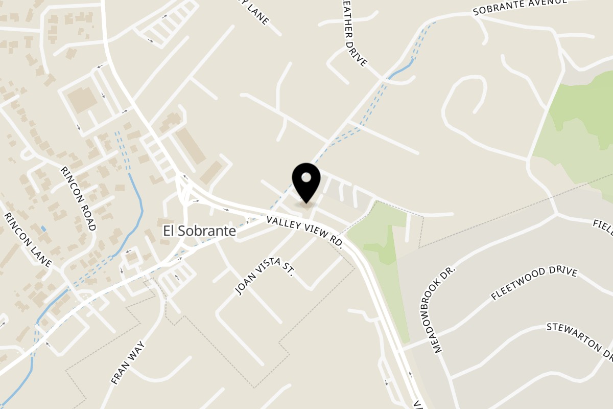 Map showing the location of 7 PEAKS RESTAURANT AND BAR on 5216 Sobrante Ave in El Sobrante